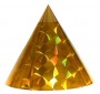Kuželová pyramida malá (11 cm) - zlatá čtverce